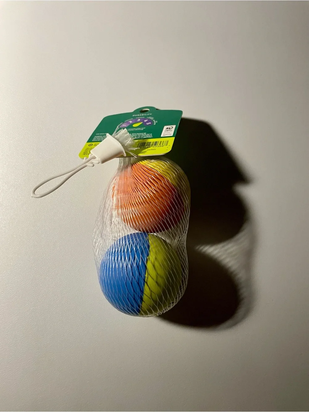 Boots & Barkley Tri-Color Fetch Balls - Yellow, Blue, Red 2 Pack NWT Durable 4/5